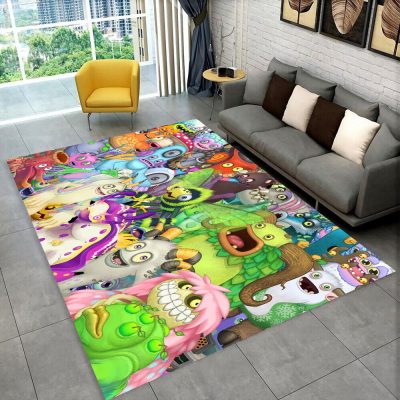 3D My Singing Monsters Video Game Cartoon Area Rug Carpet for Home Living Room Bedroom Sofa 14 - My Singing Monsters Merch