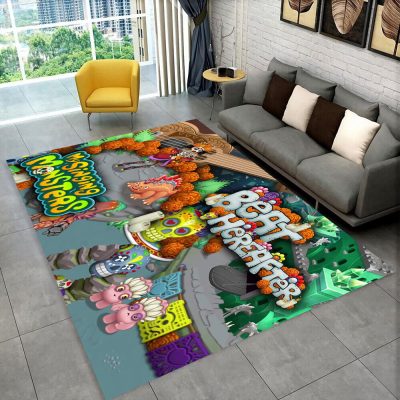 3D My Singing Monsters Video Game Cartoon Area Rug Carpet for Home Living Room Bedroom Sofa 17 - My Singing Monsters Merch