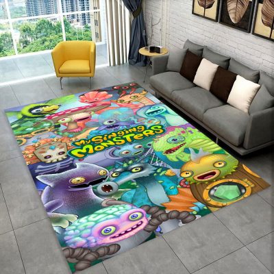 3D My Singing Monsters Video Game Cartoon Area Rug Carpet for Home Living Room Bedroom Sofa 18 - My Singing Monsters Merch