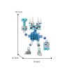 BuildMoc My Singing Chorus Wubbox Robot Building Blocks Set Light Blue Cute Song Monsters Figures Bricks 4 - My Singing Monsters Merch