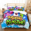 My Singing Monsters Comfortable Bedding Three Piece Soft and Breathable Duvet Cover Gift 22 - My Singing Monsters Merch