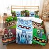 My Singing Monsters Comfortable Bedding Three Piece Soft and Breathable Duvet Cover Gift 31 - My Singing Monsters Merch