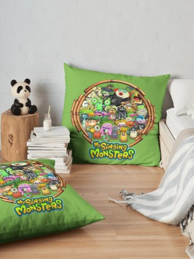 My Singing Monsters Video Game For Kids Birthday Gifts Throw Pillow Official My Singing Monsters Merch