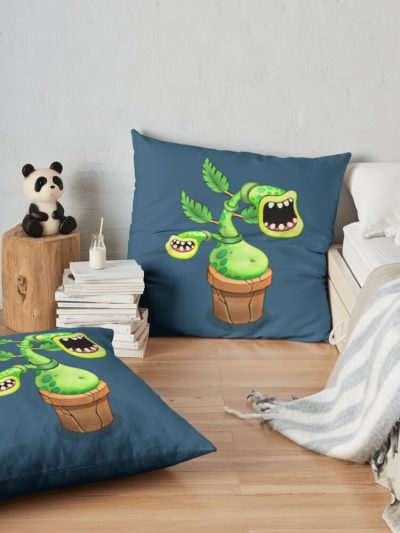 My Singing Monsters Character Potbelly Throw Pillow Official My Singing Monsters Merch