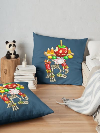 My Singing Monsters Character Punkleton Throw Pillow Official My Singing Monsters Merch