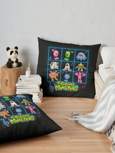 My Singing Monsters Video Game For Kids Birthday Gifts Throw Pillow Official My Singing Monsters Merch