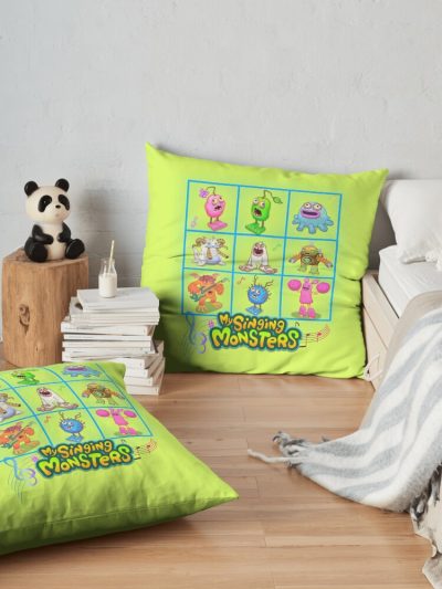 My Singing Monsters Video Game For Kids Birthday Gifts Throw Pillow Official My Singing Monsters Merch