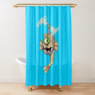 Characters Wubbox My Singing Monsters Shower Curtain Official Cow Anime Merch