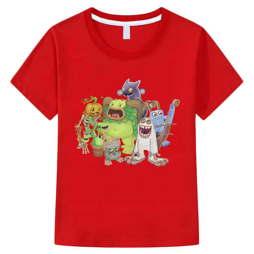 Boy girl T shirts My Singing Monsters Game Graphic Cartoon Funny Pure Cotton Tee Round Neck 1 - My Singing Monsters Merch