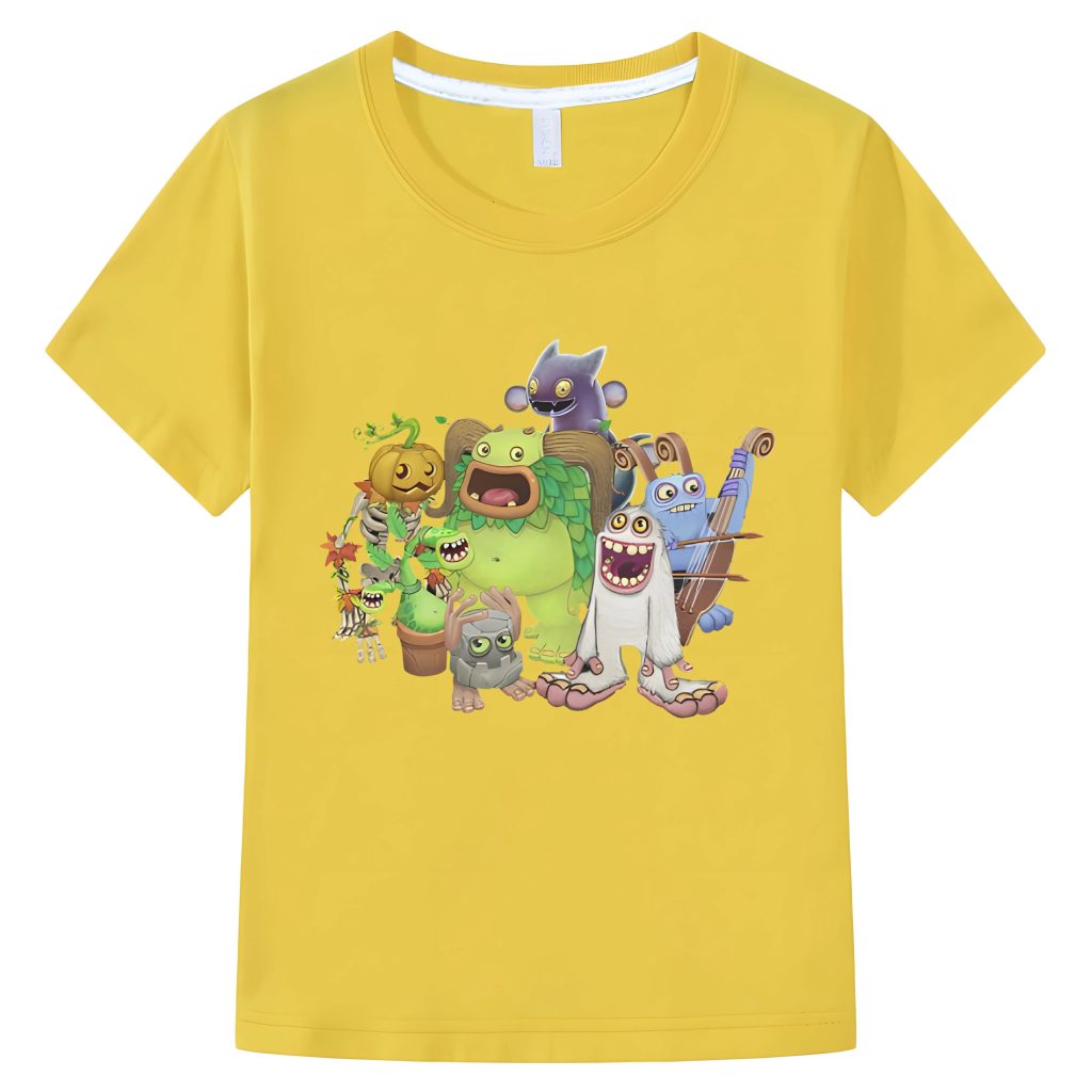 Boy girl T shirts My Singing Monsters Game Graphic Cartoon Funny Pure Cotton Tee Round Neck 2 - My Singing Monsters Merch