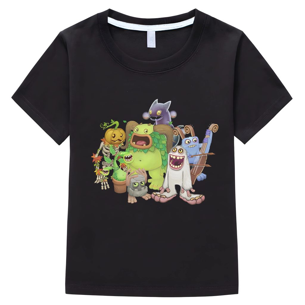 Boy girl T shirts My Singing Monsters Game Graphic Cartoon Funny Pure Cotton Tee Round Neck 3 - My Singing Monsters Merch