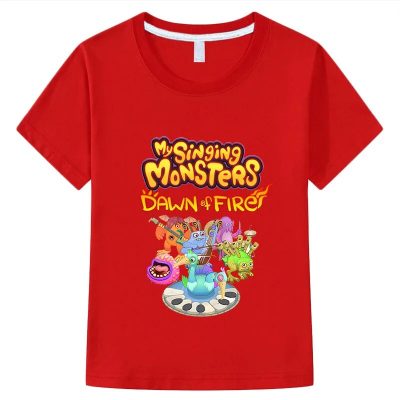 My Singing Monsters Cute T shirt Casual Short 100 Cotton Tops boys girls clothes y2k one - My Singing Monsters Merch