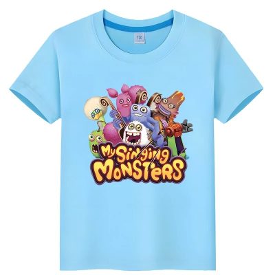 My Singing Monsters Kids T Shirts Casual Short Sleeve 100 Cotton Tops y2k boys girl clothes 1 - My Singing Monsters Merch