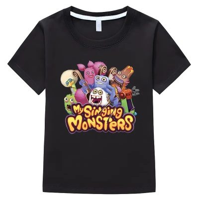 My Singing Monsters Kids T Shirts Casual Short Sleeve 100 Cotton Tops y2k boys girl clothes - My Singing Monsters Merch