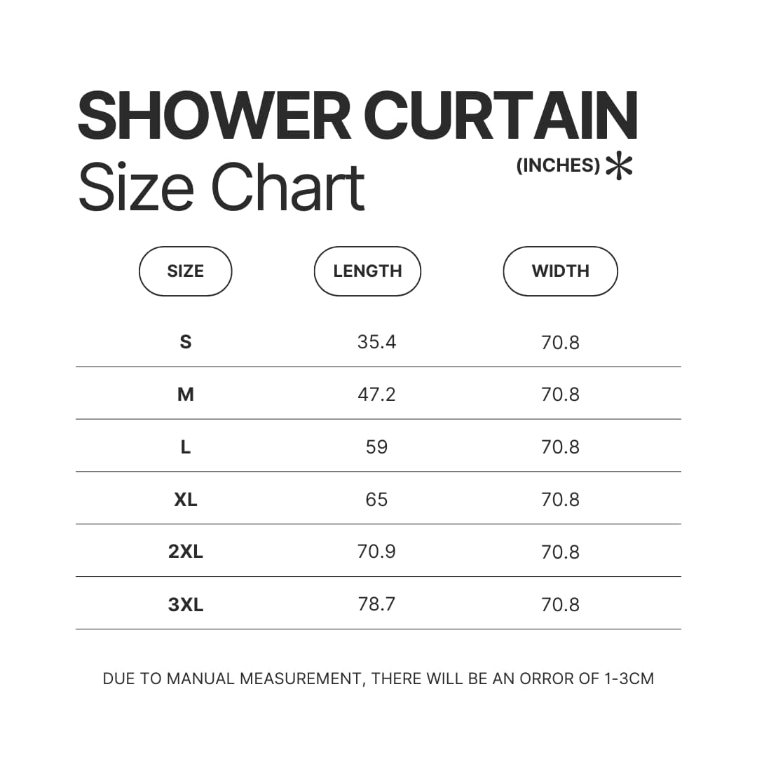 Shower Curtain Size Chart - My Singing Monsters Merch