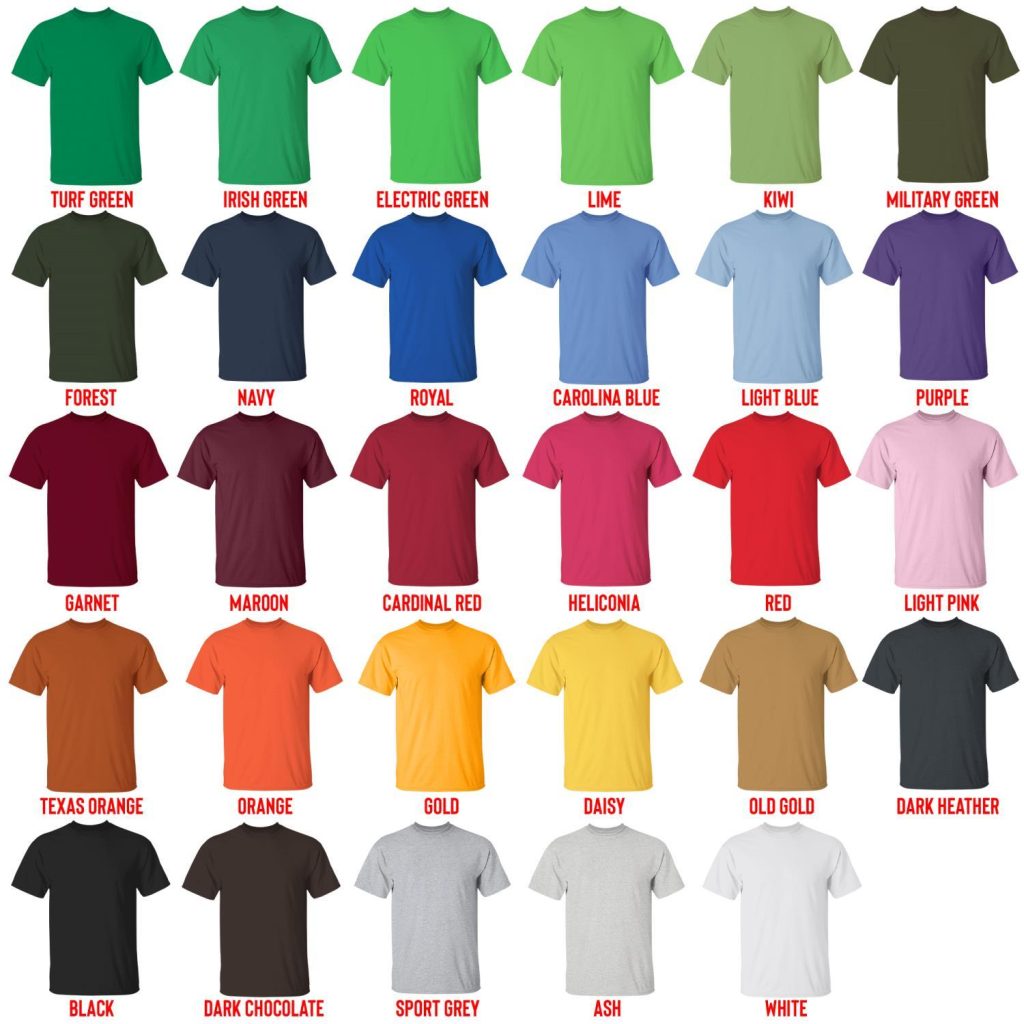 t shirt color chart - My Singing Monsters Merch