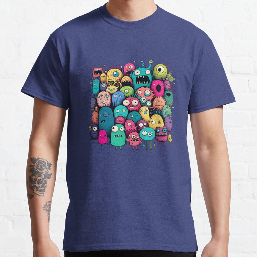 Colorful Monster Party T-Shirt