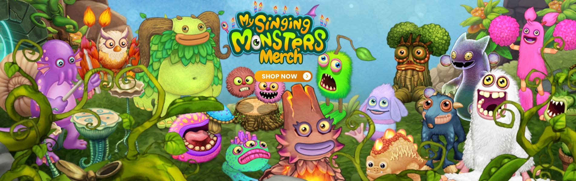 My Singing Monsters Merch Banner